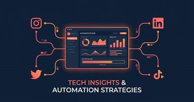 Social media automation dashboard showing multiple platform integrations