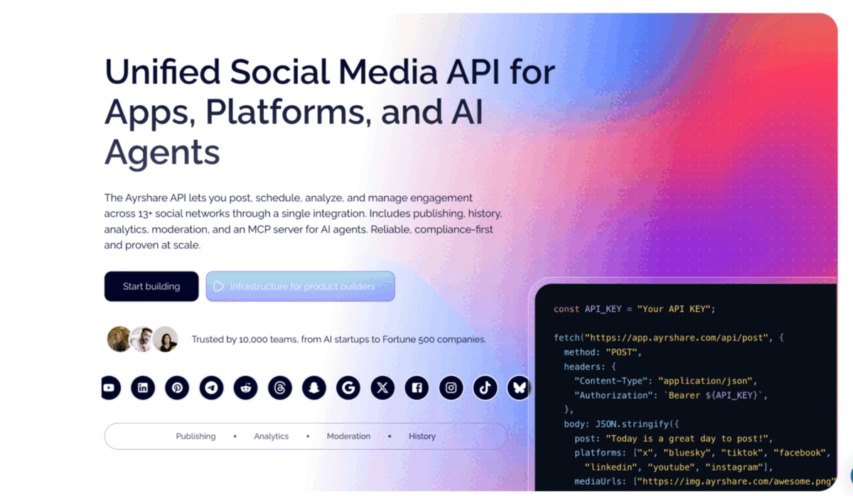 ayrshare as ads api for facebook