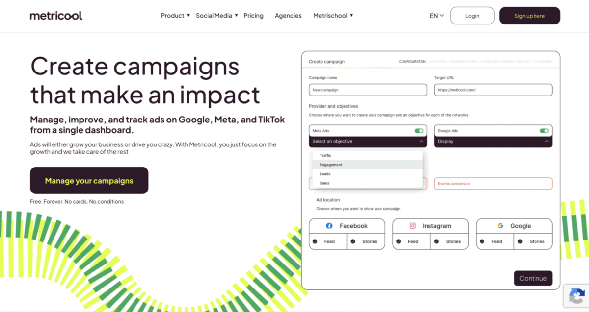 metricool as universal ads api