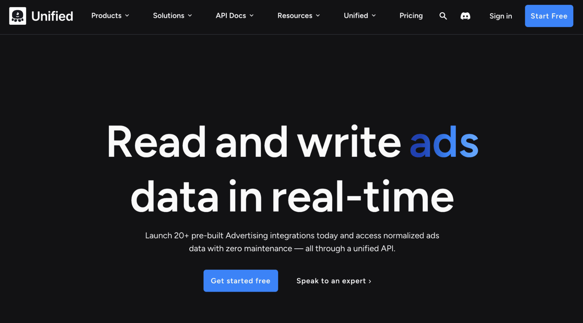 unified as universal ads api