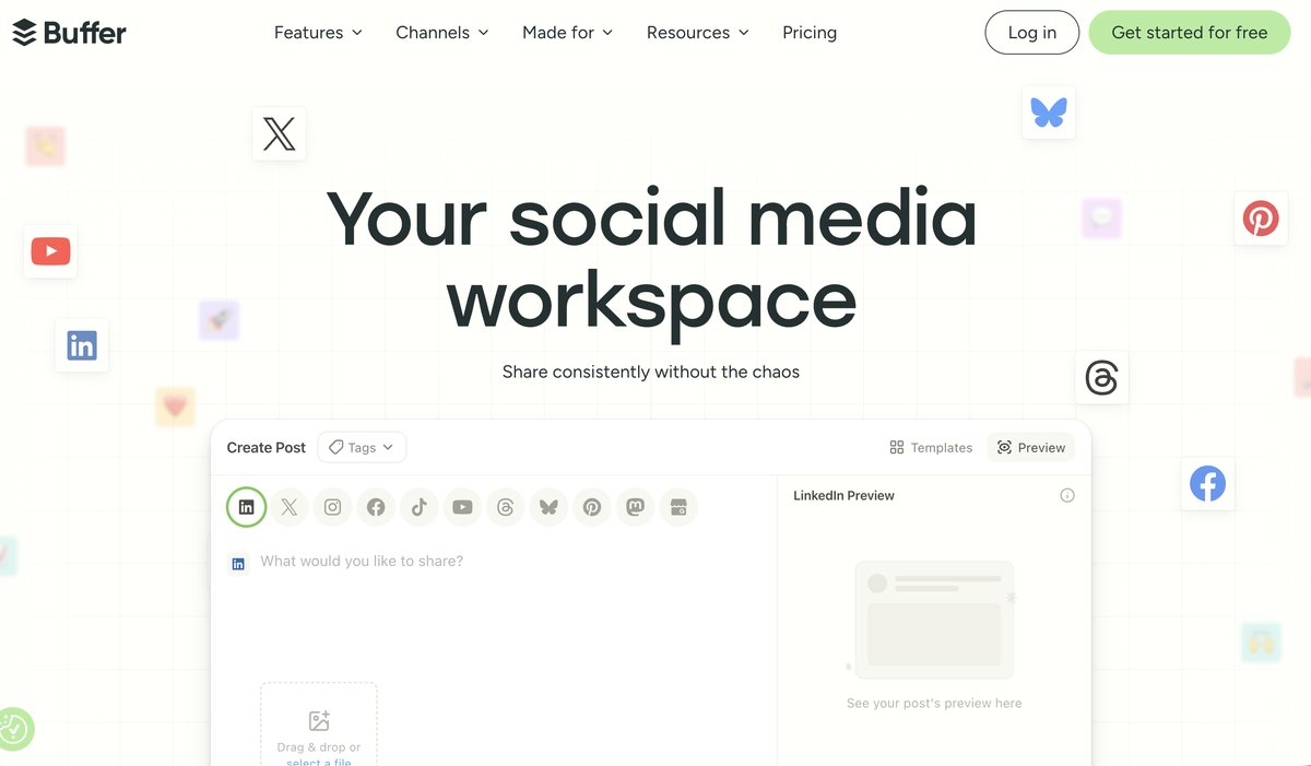 Buffer for social media scheduling