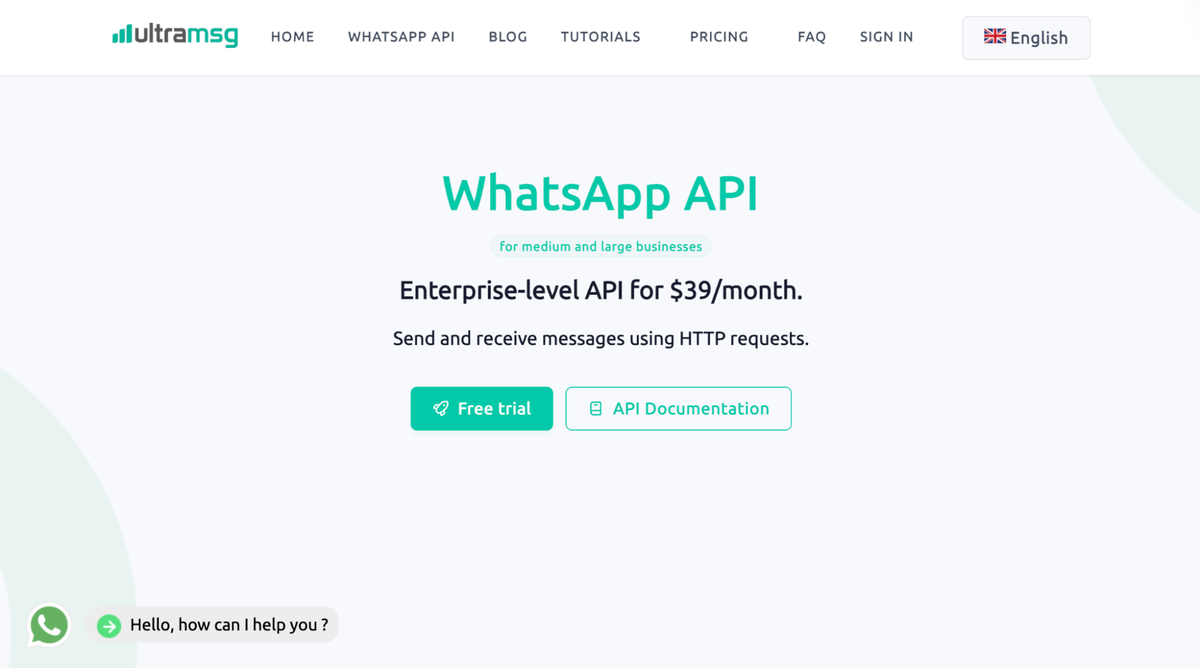 UltraMSG for whatsapp api