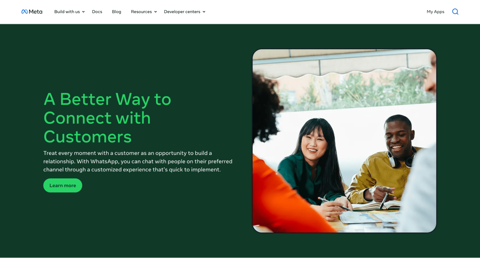 WhatsApp Business API on Meta developer platform