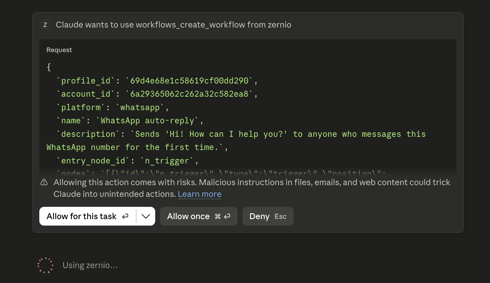 build whatsapp automation with Claude